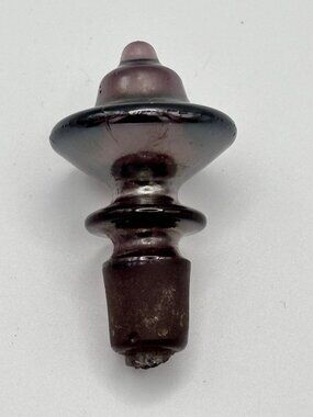 Deep Amethyst Mid-Century Modern Glass Stopper Replacement